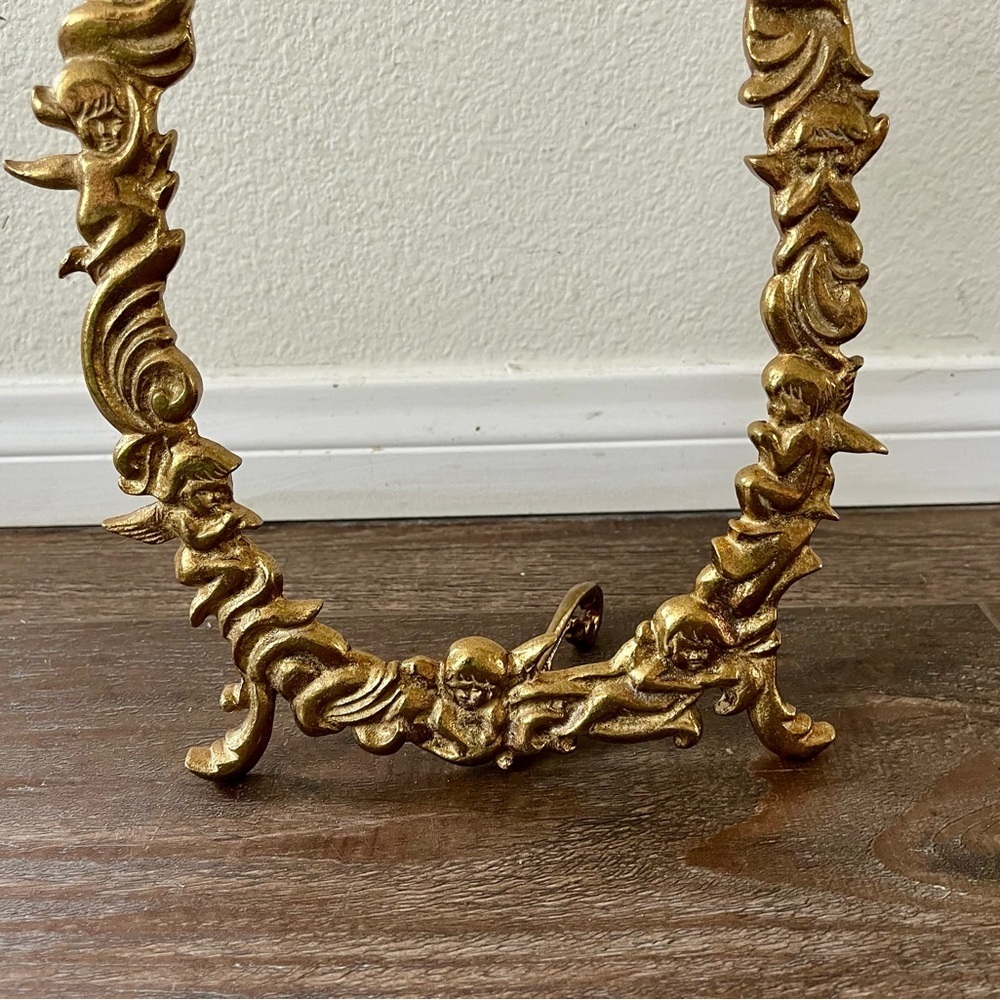 Gold Color Ornate Oval Picture Frame 8/12 inches - Picture 3 of 13